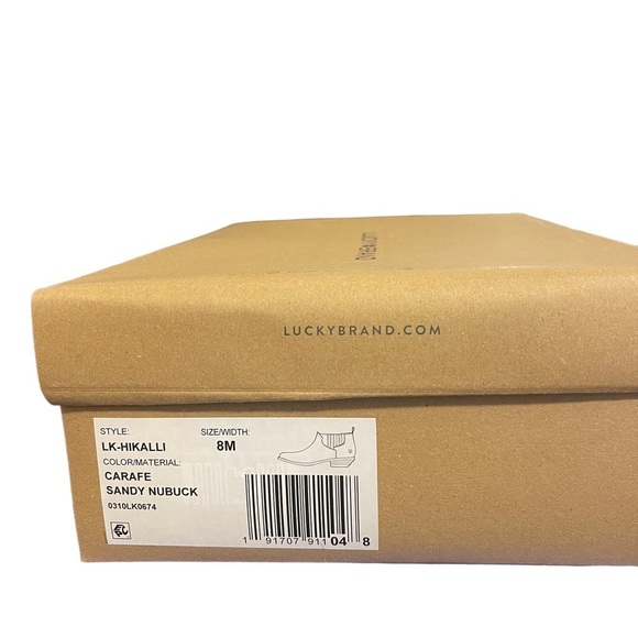 Lucky Brand Hikalli Leather Ankle Western Boot Bootie sz 8 NIB - Picture 9 of 9
